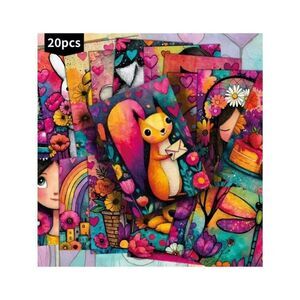 Paper Art Vintage Design Illustrations Bright & Colorful Scrapbooking Supplies
